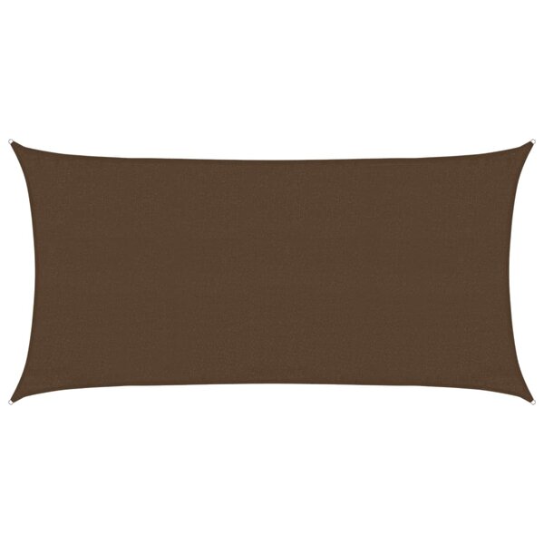 vidaXL Voile d'ombrage 160 g/m² Marron 3x6 m PEHD