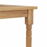 vidaXL Table Batavia 200x100x75 cm Bois de teck solide