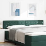 vidaXL Tête de Lit en Velours Argyle Vert foncé 200 cm Velours