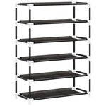 vidaXL Armoire à chaussures Noir 60x28x90 cm Tissu