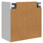 vidaXL Armoire Murale 59 x 31 x 60 cm Bois d'ingénierie Blanc brillant