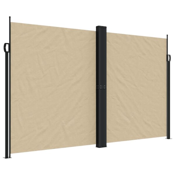 vidaXL Auvent latéral rétractable beige 200x1200 cm