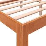 vidaXL Cadre de lit sans matelas cire marron 180x200cm bois pin massif