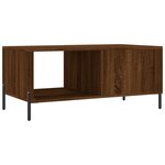 vidaXL Table basse chêne marron 90x50x40 cm bois d'ingénierie