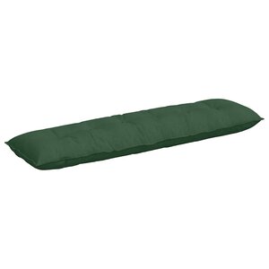 vidaXL Coussin de Dos Vert Jungle 180 x 50 cm Tissu en velours côtelé