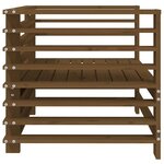 vidaXL Chaises de jardin lot de 2 marron miel bois massif de pin