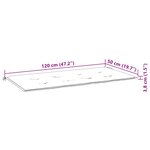 vidaXL Banc de jardin 2 places avec coussin 120 cm Bois d'eucalyptus