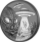 Pièce de monnaie en Argent 1 Dollar g 31.1 (1 oz) Millésime 2025 ALIEN ABDUCTION
