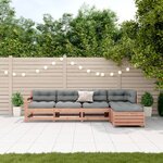 vidaXL Salon de jardin 5 Pièces avec coussins bois massif douglas