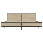 vidaXL Cadre de lit sans matelas chêne sonoma 180x200 cm
