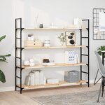 vidaXL Étagères flottantes 2 Pièces 160x30x2 cm acacia massif non traité