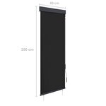 vidaXL Store roulant d'extérieur 60 x 250 cm Anthracite