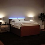 vidaXL Sommier à lattes de lit avec matelas Rose 160x200 cm Velours