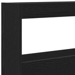 vidaXL Armoire tête de lit avec LED chêne noir 180x17x102 cm