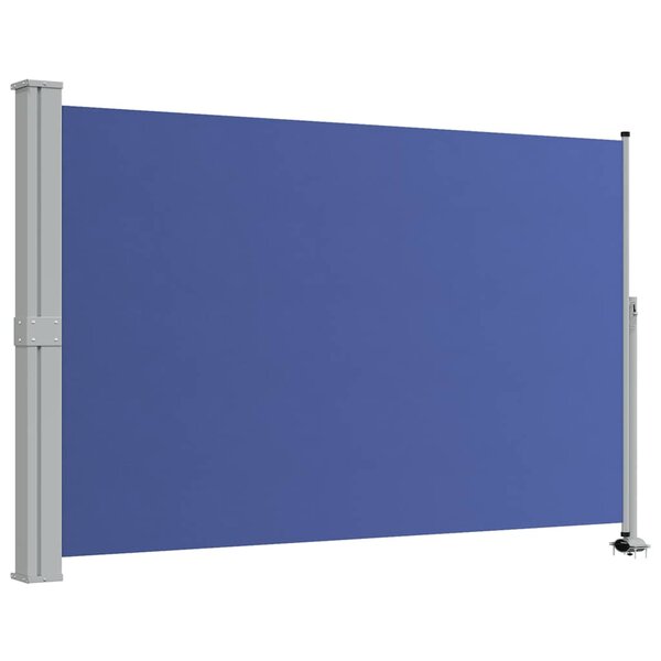 vidaXL Auvent latéral rétractable de patio 160x300 cm Bleu