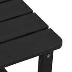 vidaXL Ensemble de Salon de Jardin 3 Pièces Noir HDPE