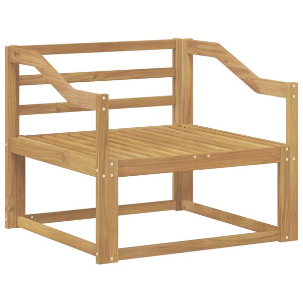 vidaXL Sofa de milieu extérieur Bois d'Acacia Massif Blanc