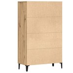 vidaXL Buffet chêne artisanal 70x31x115 cm bois d'ingénierie