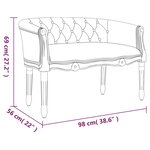 Banc banquette 98 x 56 x 69 cm velours gris foncé 02_0010538