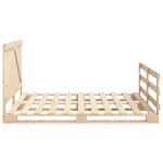 vidaXL Cadre de lit sans matelas avec tête de lit 200x200 cm