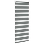 vidaXL Store zèbre gris foncé largeur du tissu 55 9 cm polyester