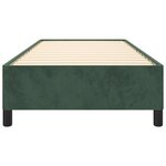 vidaXL Cadre de lit Vert foncé 90x200 cm Velours