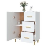 vidaXL Buffet blanc 69 5x34x90 cm bois d'ingénierie