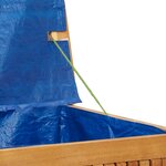 vidaXL Boîte à coussins d'extérieur 113x50x60 5cm bois massif d'acacia