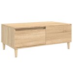 vidaXL Table basse Chêne sonoma 90x50x36 5 cm Bois d'ingénierie