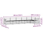 vidaXL Ensemble de canapés d'extérieur 6 pc Naturel