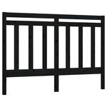 vidaXL Tête de lit Noir 146x4x100 cm Bois massif de pin