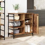 vidaXL Chariot de cuisine Bois ancien 87 5 x 38 5 x 84 5 cm
