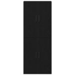 vidaXL Armoire Murale Montage mural 2 Pièces Chêne noir 69 5 x 34 x 90 cm