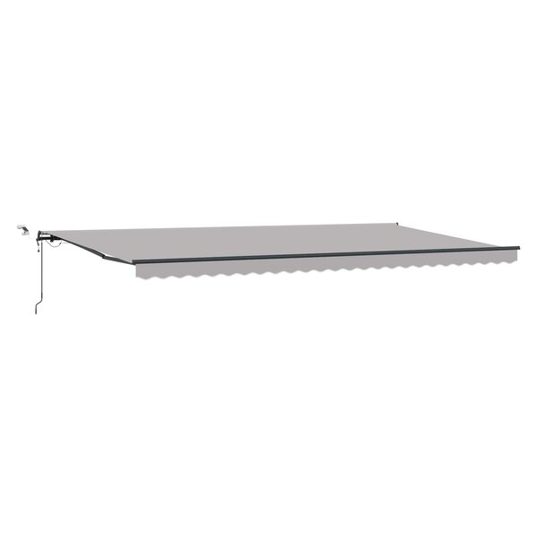 vidaXL Tissu de auvent Gris clair 600 × 350 cm Polyester