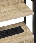vidaXL Tête de lit avec étagère Chêne sonoma 150 cm Bois d'ingénierie