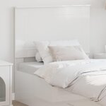 vidaXL Tête de lit Blanc brillant 100 cm Bois d'ingénierie