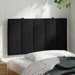 vidaXL Coussin de tête de lit Hanko noir 80 cm tissu