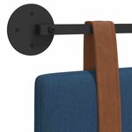 vidaXL Tête de lit suspendue Bleu PU antique