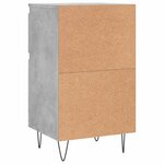 vidaXL Buffets 2 Pièces gris béton 40x35x70 cm bois d'ingénierie