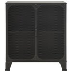 vidaXL Armoire de rangement Gris 72x36x82 cm Métal et MDF