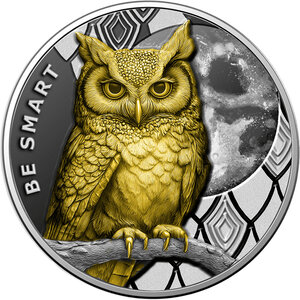 Monnaie OWL Be Smart 1 Oz Argent 1000 Francs Cameroon 2026 (PRÉCOMMANDE)