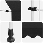 vidaXL Auvent manuel rétractable 350 cm Anthracite