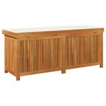 vidaXL Boîte à coussins d'extérieur 150x50x60 5cm bois massif d'acacia