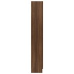 vidaXL Armoire à vitrine Chêne brun 82 5x30 5x185cm Bois ingénierie