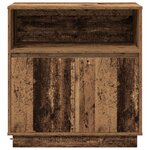vidaXL Buffet avec LED Bois ancien 71x34 5x75 cm Bois d'ingénierie