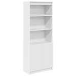 vidaXL Buffet haut blanc 70x35x180 cm bois d'ingénierie