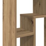 vidaXL Bibliothèque chêne artisanal 63x20x90 cm bois d'ingénierie