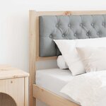vidaXL Tête de lit Autre Marron et gris clair 75 cm Bois massif en pin