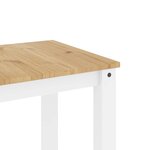 vidaXL Ensemble à manger Panama 5 Pièces blanc bois de pin massif