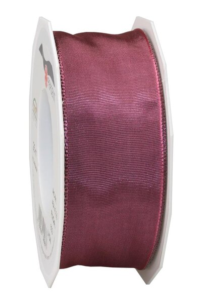 Ruban de soie acetat laitonné lyon 25-m-rouleau 40 mm